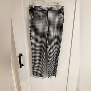 Black and White Checkered Men's Pants